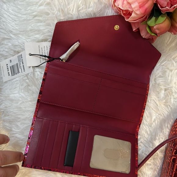 Brahmin Heather pomegranate Amalthea and Veronica wallet set - Picture 5 of 15